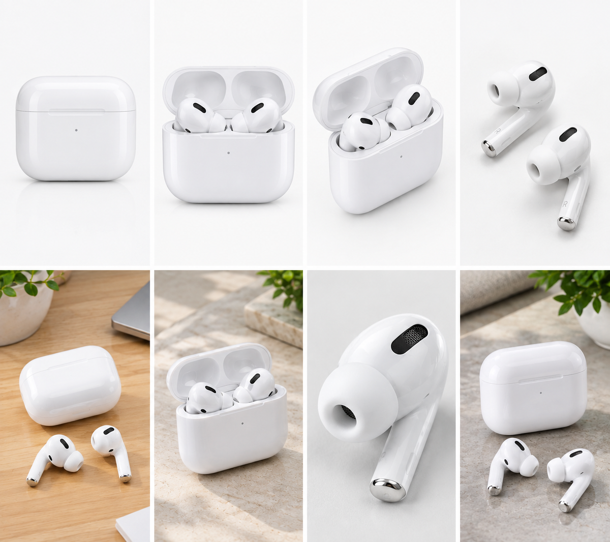 Apple AirPods Pro 2nd Gen White w/ USB-C MagSafe Case, ANC, Transparency